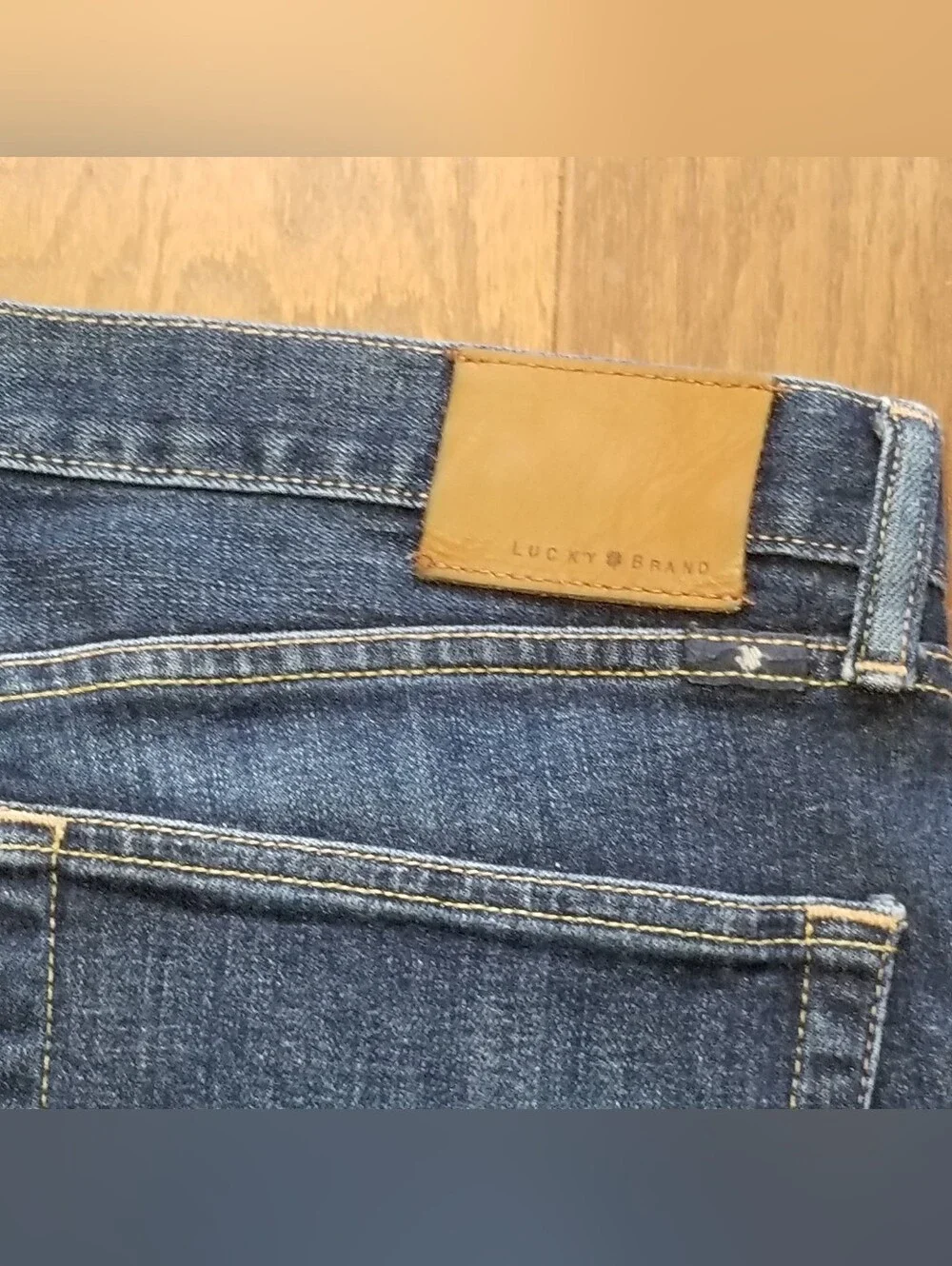 🔥Lucky Brand Classic Men's Dark Blue Straight-Leg Jeans Sz 36x32